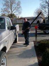 Me with an old spray and pray and my truck