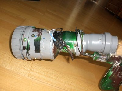 GrößenänderungCIMG1152.JPG (111.7 KiB) Viewed 2066 times The chamber. I made it out of two reducers and other stuff. I put the ignitor on like that to try it. (certainly not going to stay like this!)