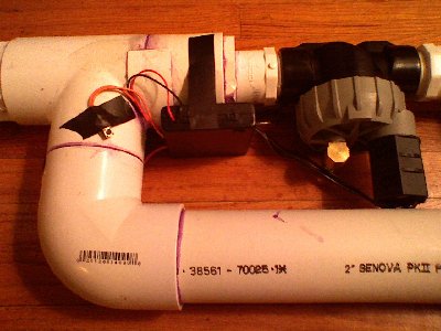 A rough mock up of it attached to the handle