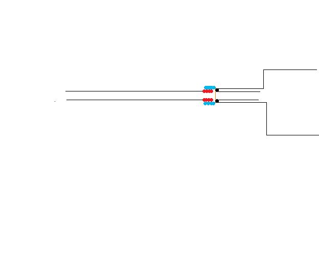 blue: female thread<br />black:O-ring<br />Little red line: Burst disc<br />red: male thread