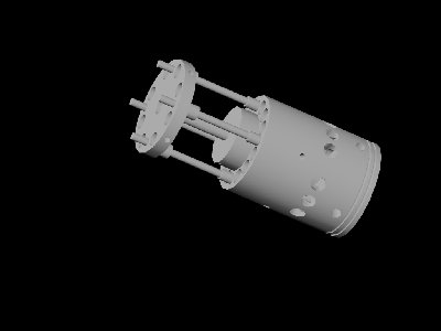 Image of whole valve (minus actuating cylinder which attaches onto disc on the left).