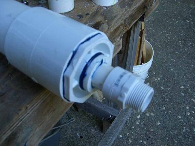 Step Seven<br />Glue the entire assembally into the chamber