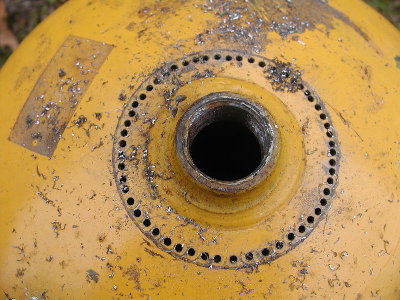 Drill the ring of holes