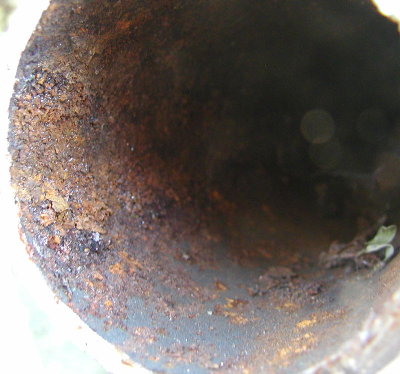 For comparison, this is how the pipe looks when I started.