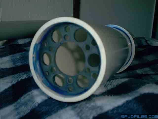 The barrel support inside the 4&amp;quot; chamber.