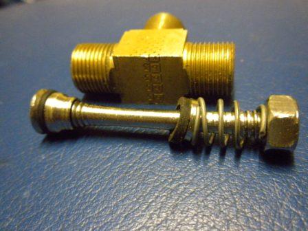 Brass ' T' Valve and Stem