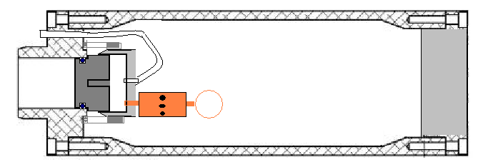 Internal pop off valve to dissipate the pilot stored energy