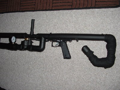 Padded stock, Spyder One trigger mechanism, and breech load