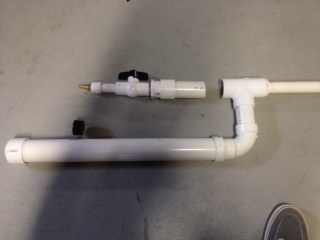 Picture of the Pneumatic Cannon (1.5&quot; Diaphragm, 1&quot; Barrel, 3/4&quot; ball valve, 1/4&quot; QC)
