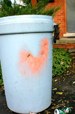 this may not seem like much, but rubbermade is HARD to puncture(120psi). I can shoot paintballs through metal doors(80psi) but rubbermade...