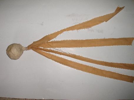 Special ammo for the 50mm barrel its a clay ball coverd in tape and cloth for stabalisers.