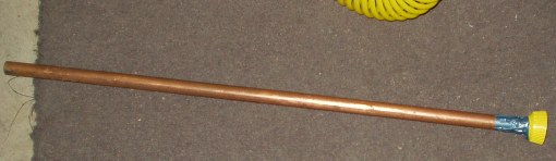 Here is the pipe and the connector (yellow)