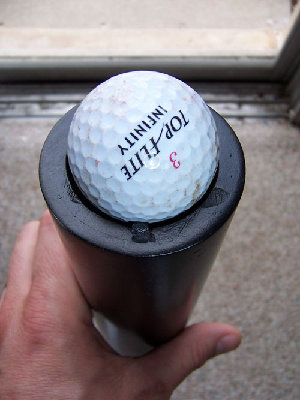 Seems like you just have to take a pic with a golf ball.