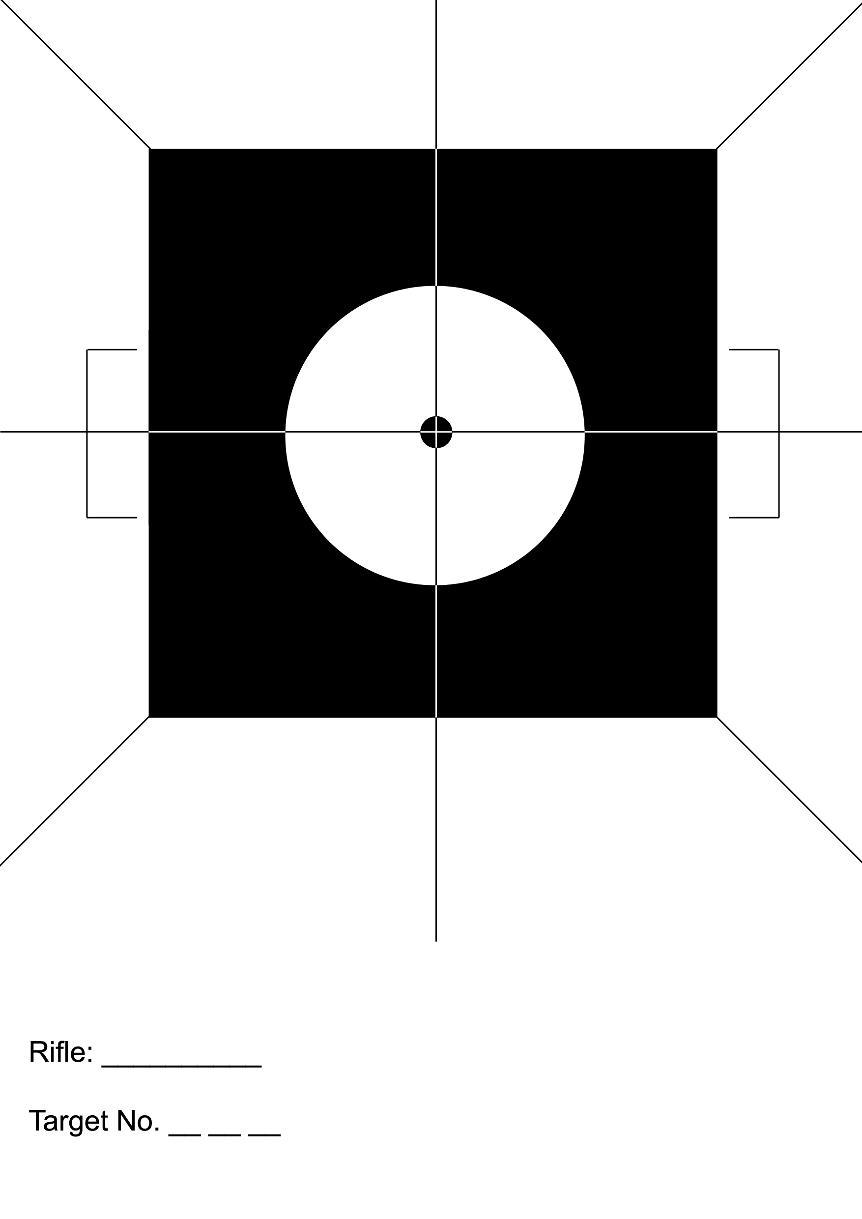 This is a A5 size target