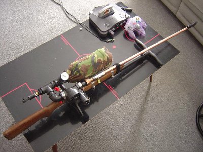 top view of the rifle