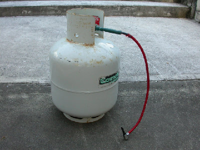 Propane pneumatic setup