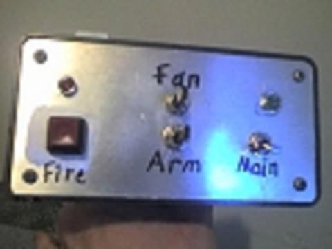 Switches and LED's. You Know what the red button is for LOL :)
