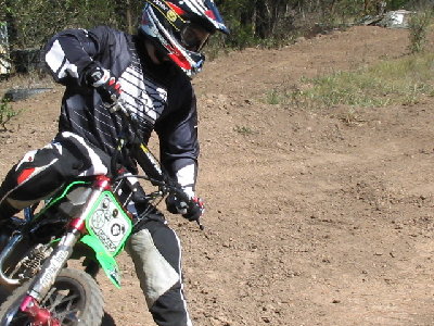 round a left hand berm into a roll over