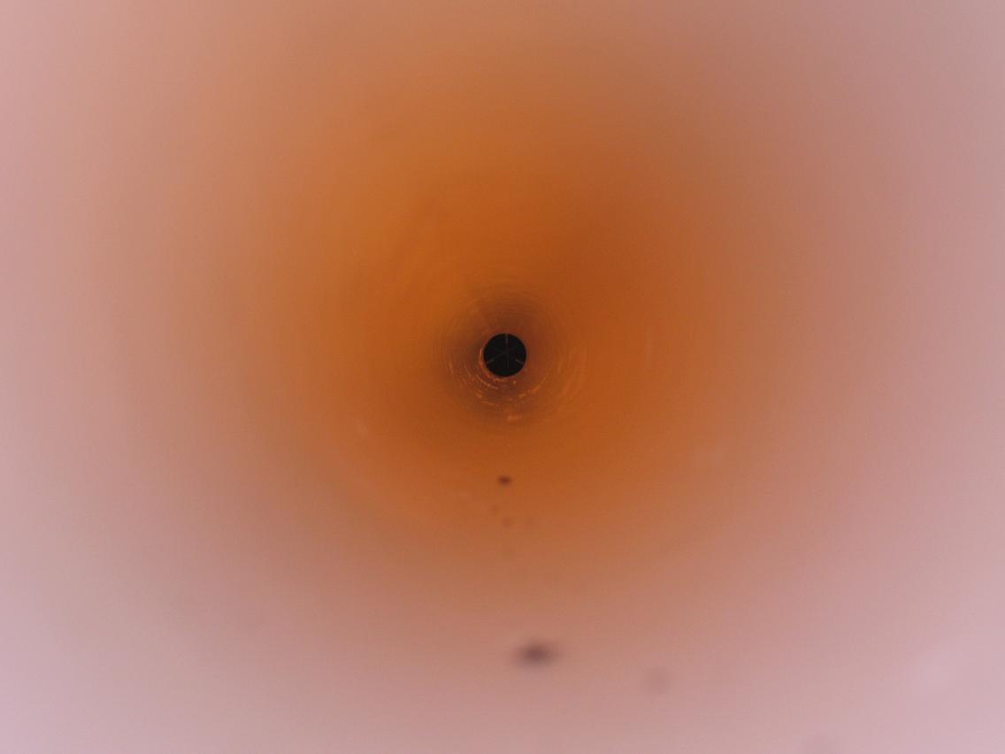 White sunlight + white PVC = yellow glow?